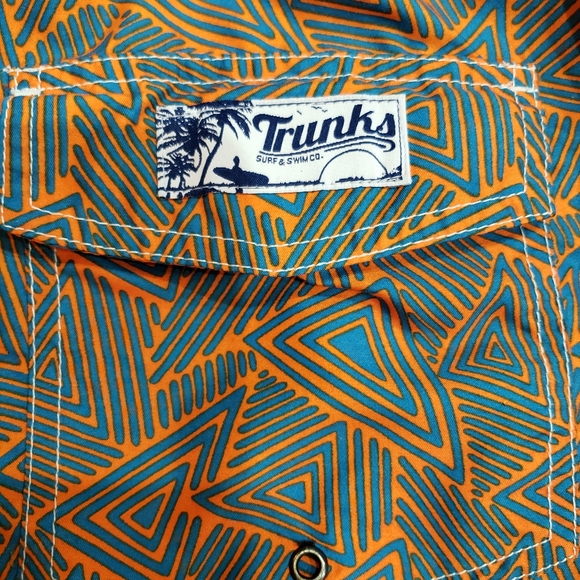 Trunks Orange and Blue Surfer Boardwalk Swimming Shorts size XL - Picture 7 of 7